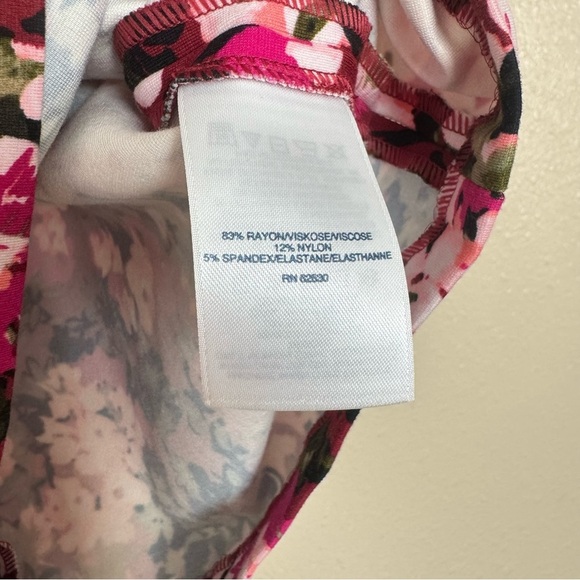 Lands End Sleeveless Ponte Sheath Dress in Rich Cardinal Multi Floral - Picture 7 of 9